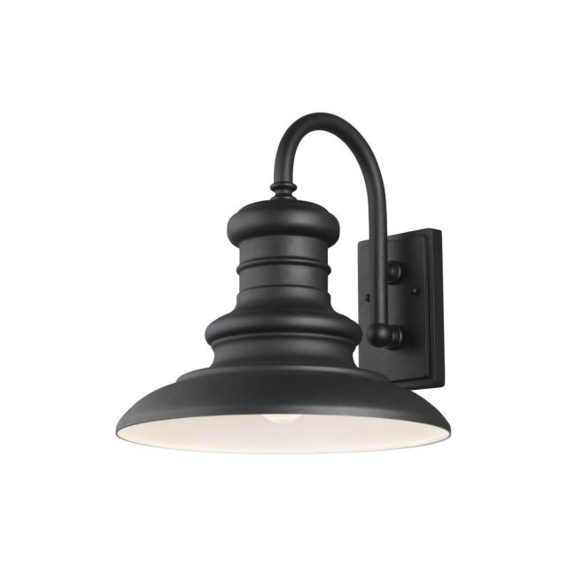 Beauport Textured Black 16-Inch Large Outdoor Wall Sconce