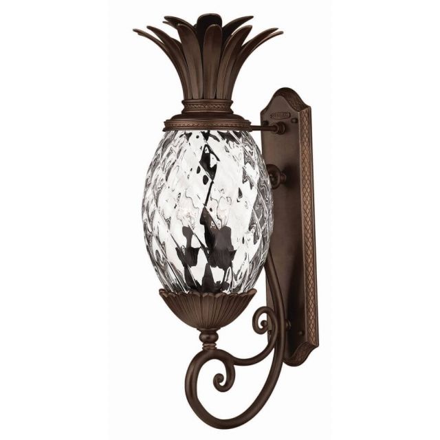 28 inch Tall 3 Light Large Copper Bronze Pineapple Outdoor Wall Light - 201005