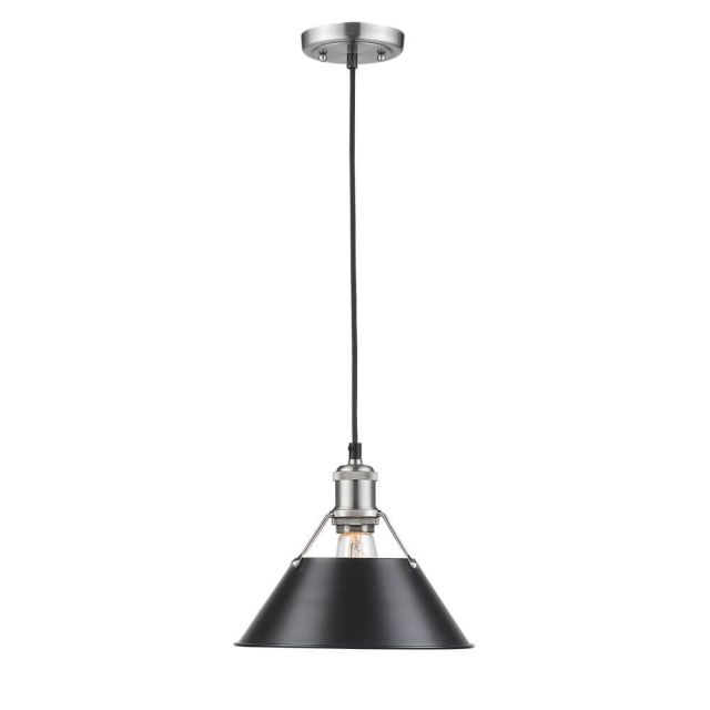 Truncated Cone Shade 10 Inch Pendant Small 1 Light - Pewter