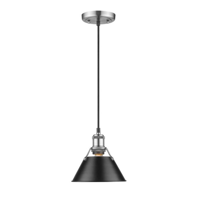 Truncated Cone Shade 7 Inch Pendant Small 1 Light - Pewter