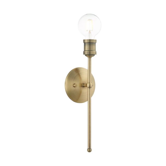 1 Light 5 Inch Antique Brass ADA Wall Sconce - 207028