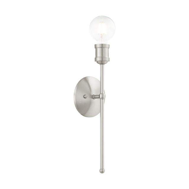 1 Light 5 Inch Brushed Nickel ADA Wall Sconce - 207032