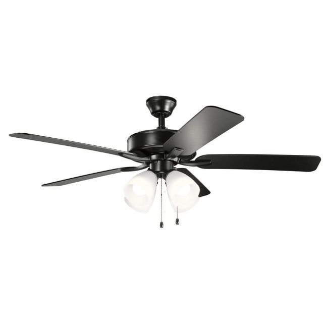 52 inch 5 Blade LED Ceiling Fan in Satin Black - 217303