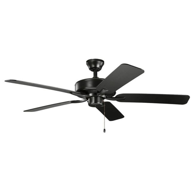 52 inch 5 Blade Ceiling Fan in Satin Black - 217315