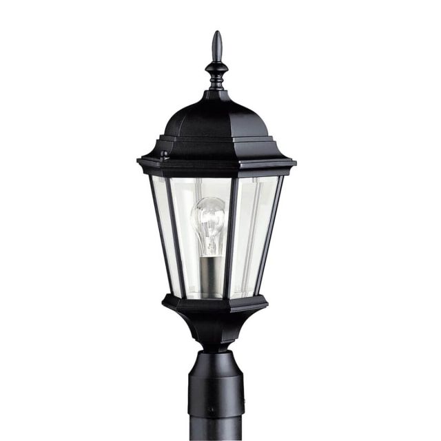 22 inch Tall 1 Light Outdoor Post Lantern in Black - 219545