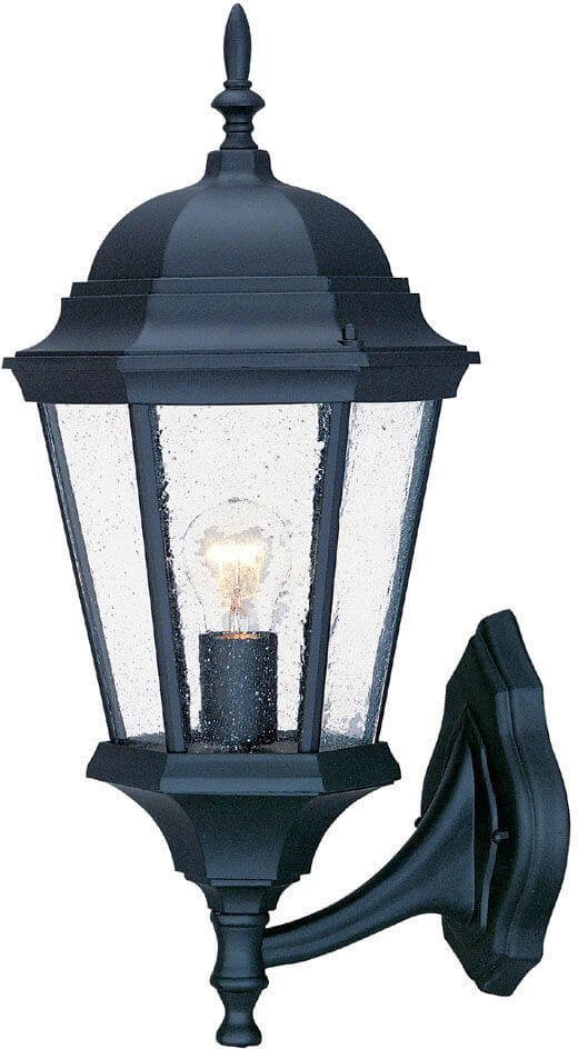 One Light Outdoor Wall Lantern In Black - 228942