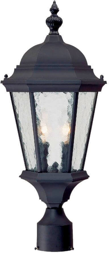 Two Light Post Lantern In Black - 228955