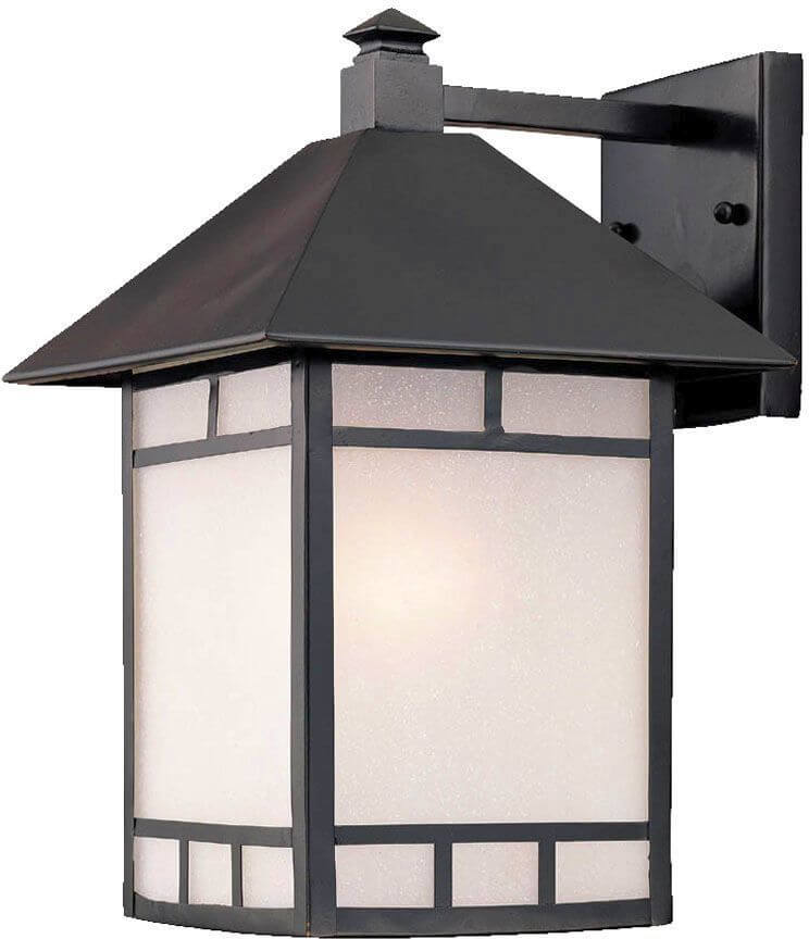 One Light Outdoor Wall Lantern In Black - 228959