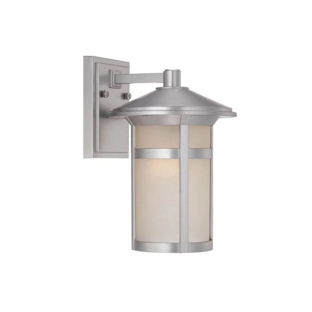 1 Light 12 Inch Tall Outdoor Wall Mount In Brushed Silver - 229164