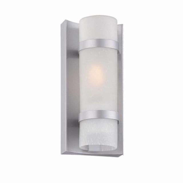 1 Light 10 Inch Tall Outdoor Wall Mount In Brushed Silver - 229254