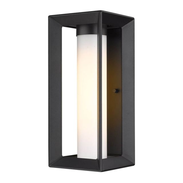 Laurent Wall Light - Natural Black with Opal Glass