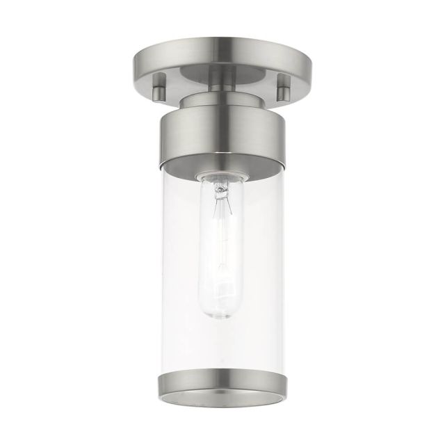 1 Light Brushed Nickel 5 inch Ceiling Mount - 234188