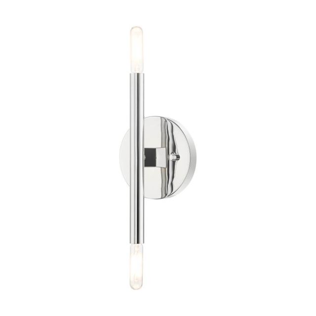5 inch Tall 2 Light Wall Sconce in Polished Chrome - 235174
