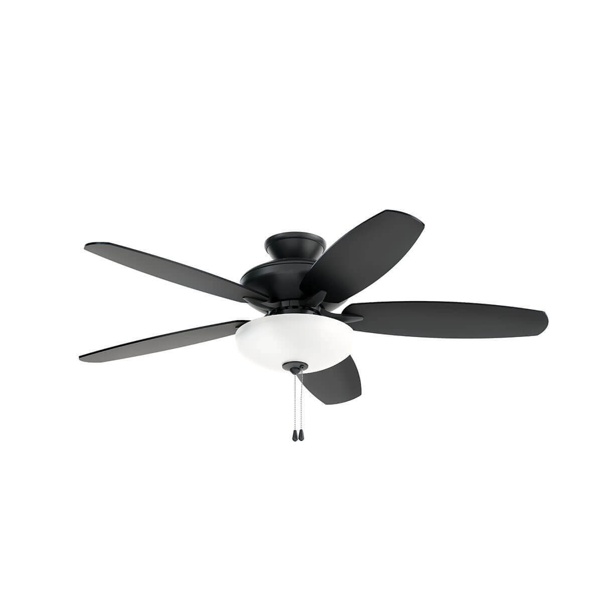 52 inch 5 Blade Pull Chain LED Ceiling Fan in Black - 239834