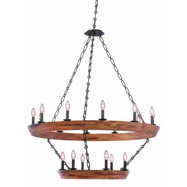 Griffing 18-Light Candle Style Tiered 42 inch Chandelier