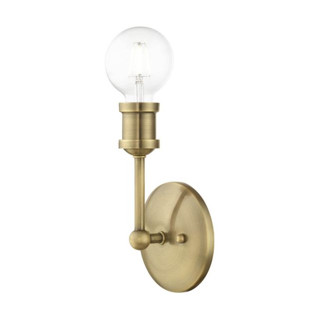 1 Light 9 inch Tall Wall Sconce in Antique Brass - 244873