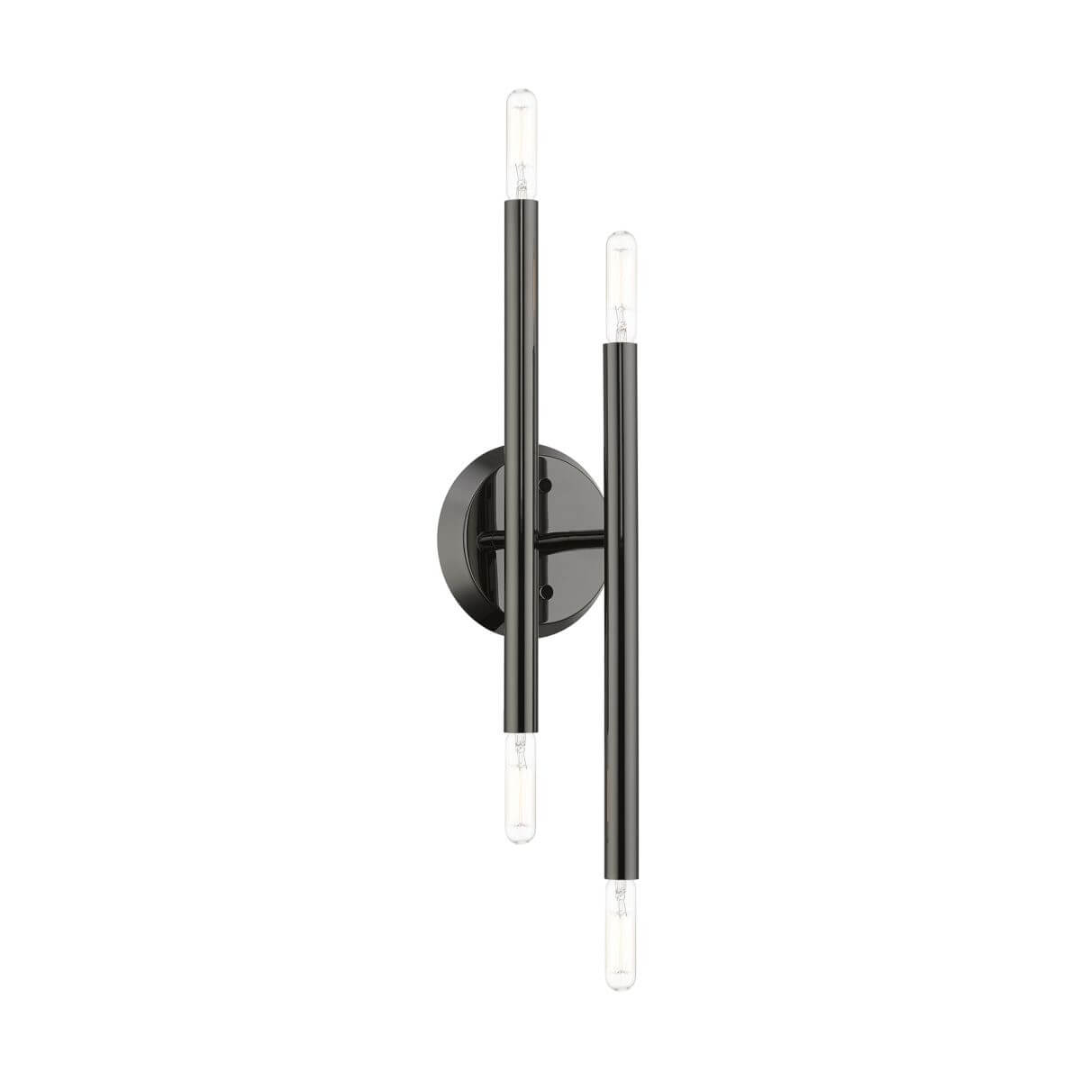 4 Light 17 inch Tall Wall Sconce in Black Chrome - 245303