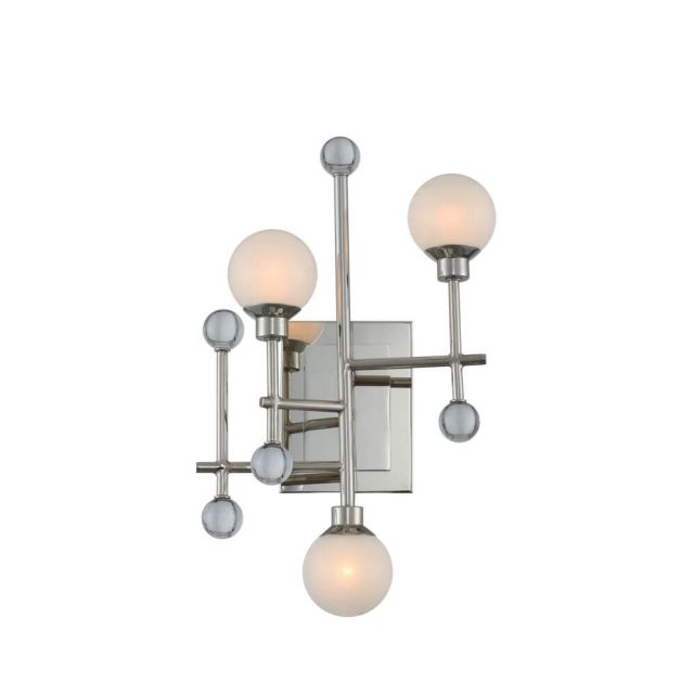 3 Light 16 Inch Tall LED Wall Sconce in Polished Nickel - 246354