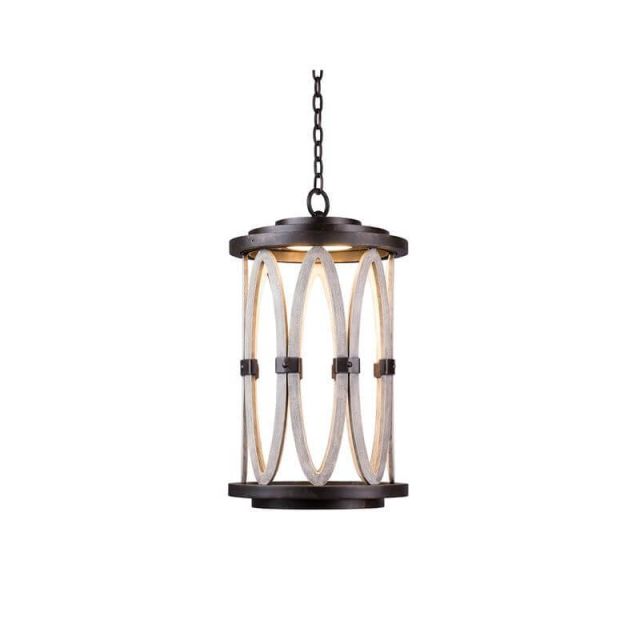 13 Inch LED Large Outdoor Hanging Lantern in Florence Gold - 246542