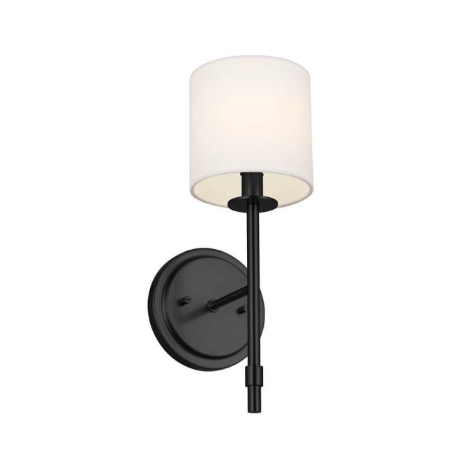1 Light 14 inch Tall Wall Sconce in Black - 249853