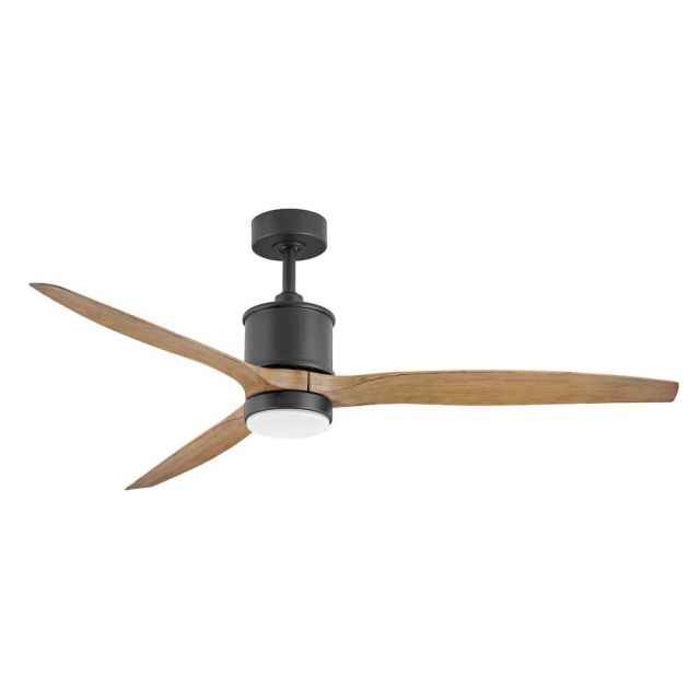 Maison 60 Inch Ceiling Fan with LED Lights - Matte Black and Koa Blade