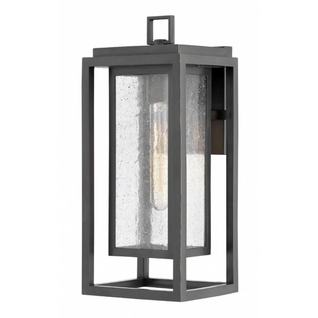 Hinkley Lighting 1004OZ Republic 1 Light 16 Inch Tall Medium Outdoor Wall Light In Oil Rubbed Bronze With Clear Seedy Glass