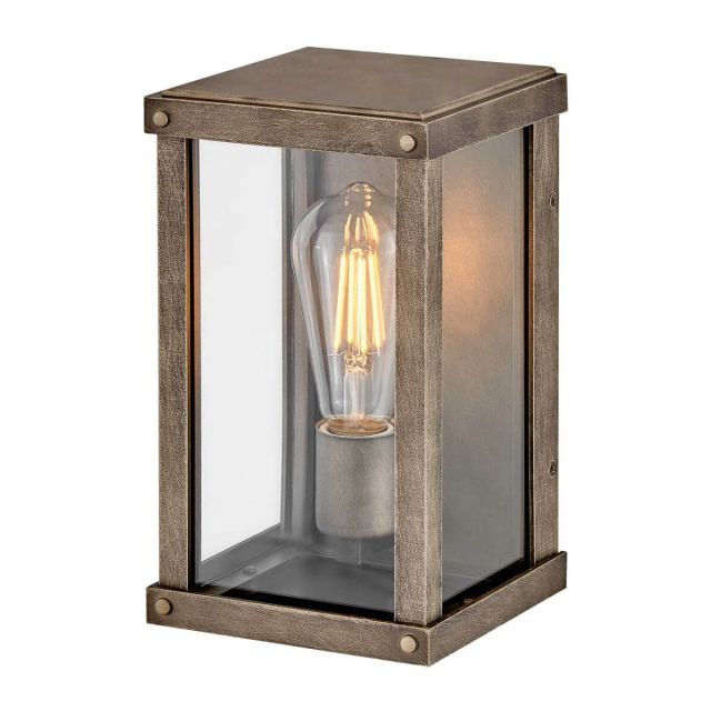 Hinkley Lighting 12190BU Beckham 1 Light 10 inch Tall Outdoor Wall Lantern in Burnished Bronze with Clear Glass