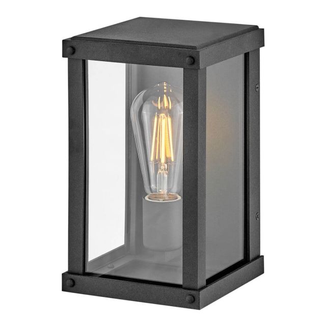 Hinkley Lighting 12190DZ Beckham 1 Light 10 inch Tall Outdoor Wall Lantern in Aged Zinc with Clear Glass