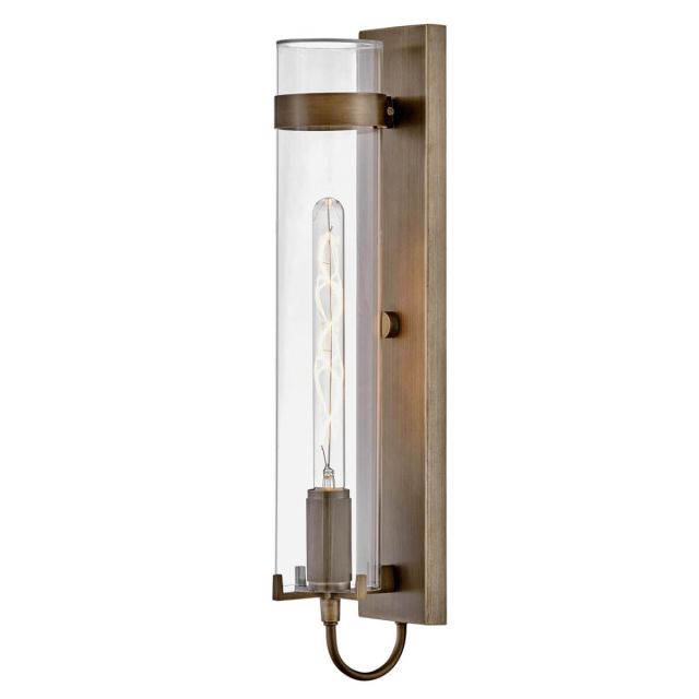 Hinkley Lighting 13204BU-LL Ryden 1 Light 24 inch Tall LED Outdoor Wall Mount Lantern in Burnished Bronze with Clear Glass
