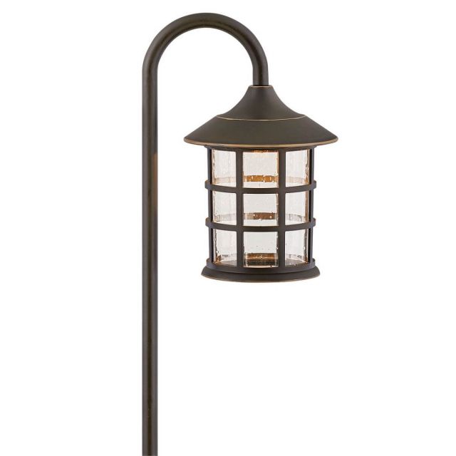 Hinkley Lighting 15030OZ-LL Freeport 1 Light 18 inch Tall LED Outdoor Landscape Path Light in Oil Rubbed Bronze with Clear Seedy Glass