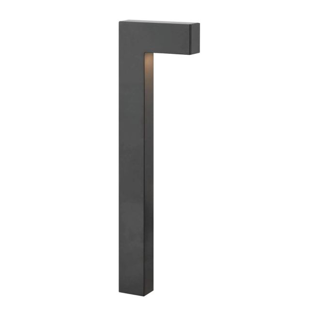 Hinkley Lighting Atlantis 1 Light 22 inch Tall LED Outdoor Landscape Path Light in Satin Black with Etched Lens 1518SK-LL