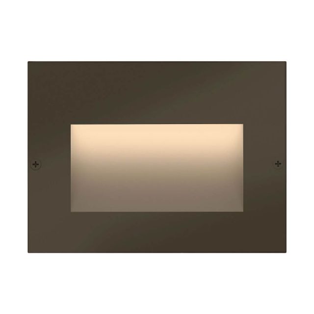 Hinkley Lighting 1563BZ Taper 3 inch Tall LED Landscape Deck-Patio Light in Bronze with Etched Glass