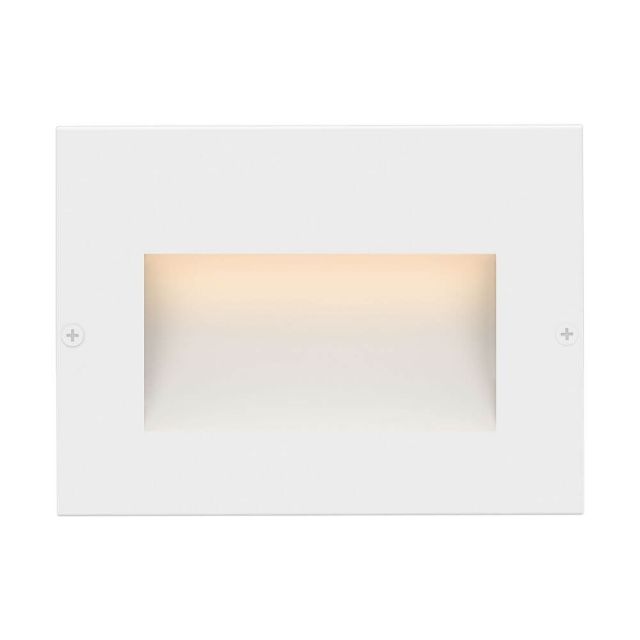 Hinkley Lighting 1563SW Taper 3 inch Tall LED Landscape Deck-Patio Light in Satin White with Etched Glass