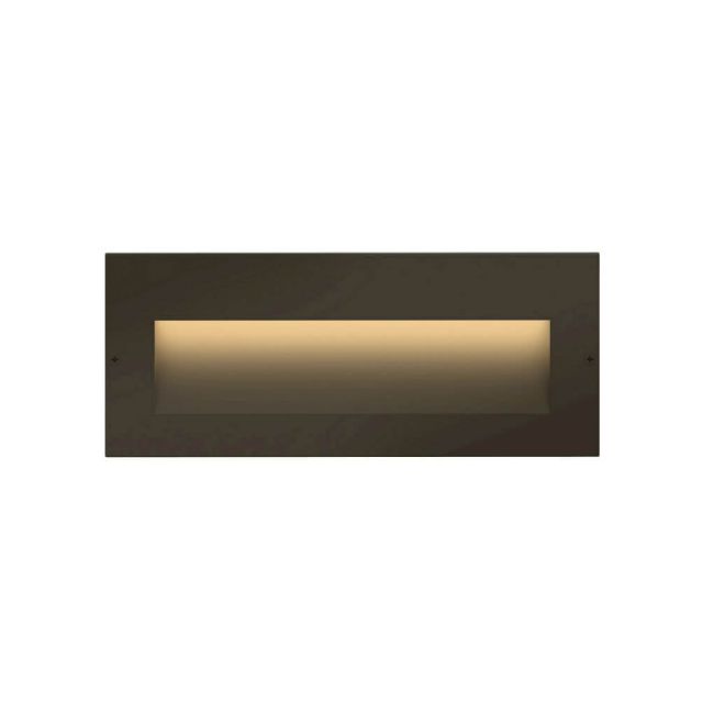 Hinkley Lighting 1565BZ Taper 3 inch Tall LED Outdoor Landscape Deck Light in Bronze with Etched Glass