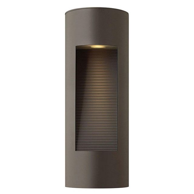Hinkley Lighting 1660BZ-LED Luna 16 inch Tall LED Outdoor Wall Mount Lantern in Bronze with Etched Lens