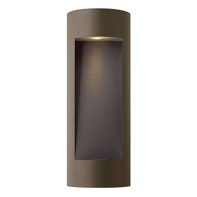 Hinkley Lighting 1664BZ-LED Luna 24 inch Tall LED Outdoor Wall Mount Lantern in Bronze with Etched Lens