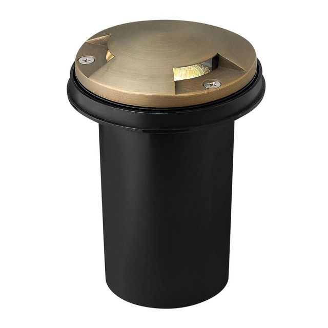 Hinkley Lighting Hardy Island 1 Light 4 inch Directional Outdoor Well Light in Matte Bronze with Clear Glass 16710MZ