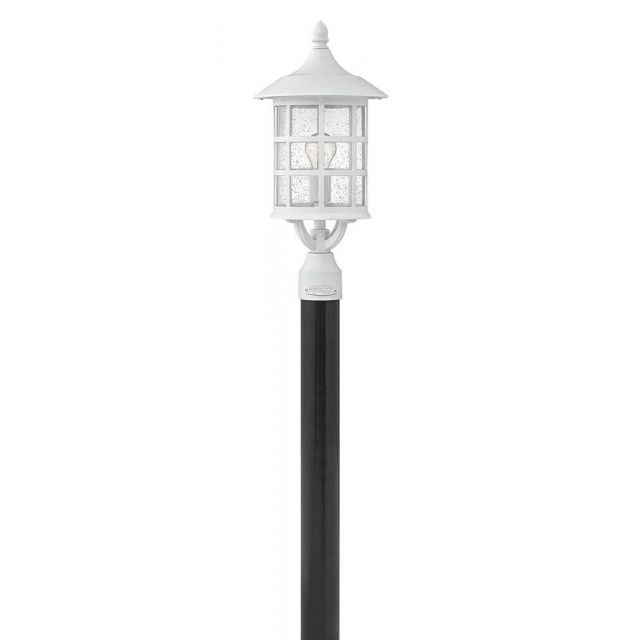 Hinkley Lighting 1801CW Freeport 1 Light 20 inch Tall Outdoor Post Mount Lantern in Classic White with Clear Seedy Glass