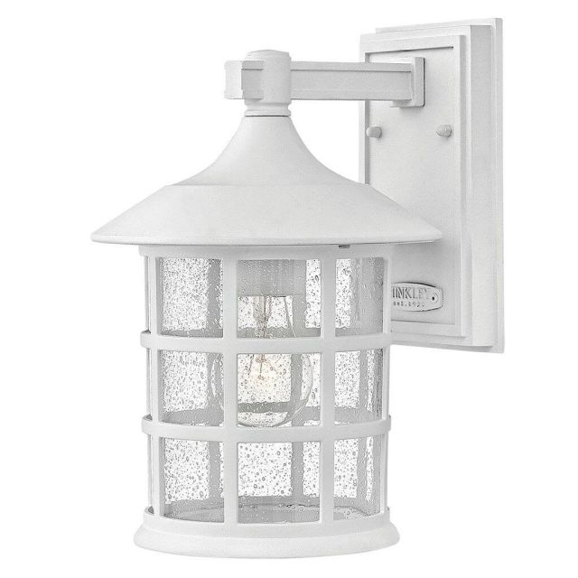 Hinkley Lighting Freeport 1 Light 12 inch Tall Outdoor Wall Mount Lantern in Classic White with Clear Seedy Glass 1804CW