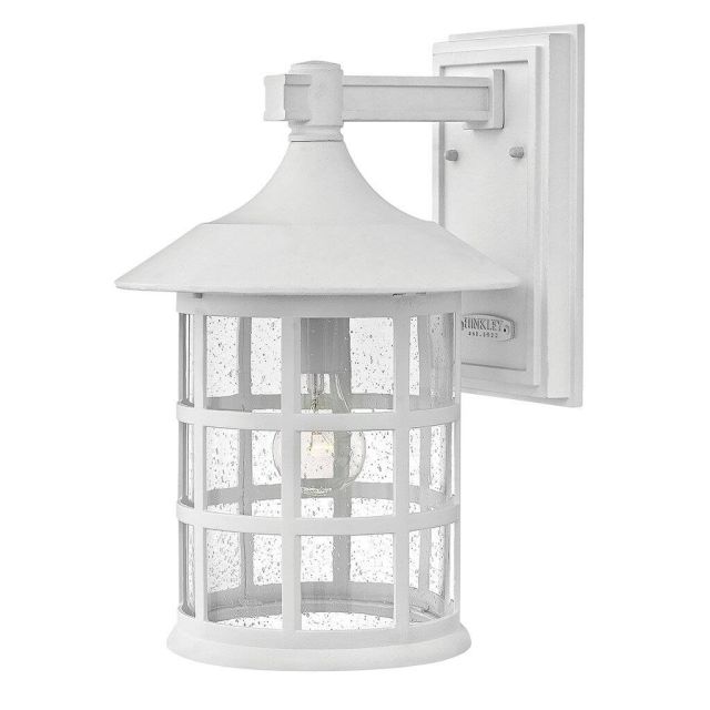 Hinkley Lighting 1805CW Freeport 1 Light 15 inch Tall Outdoor Wall Mount Lantern in Classic White with Clear Seedy Glass
