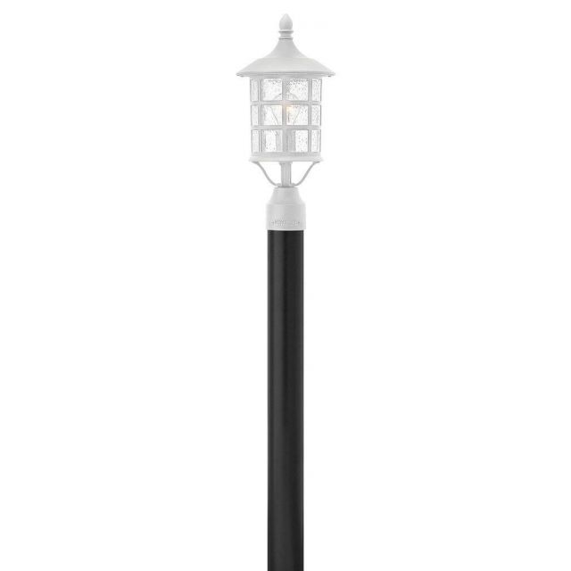 Hinkley Lighting Freeport 1 Light 18 inch Tall Outdoor Post Mount Lantern in Classic White with Clear Seedy Glass 1807CW