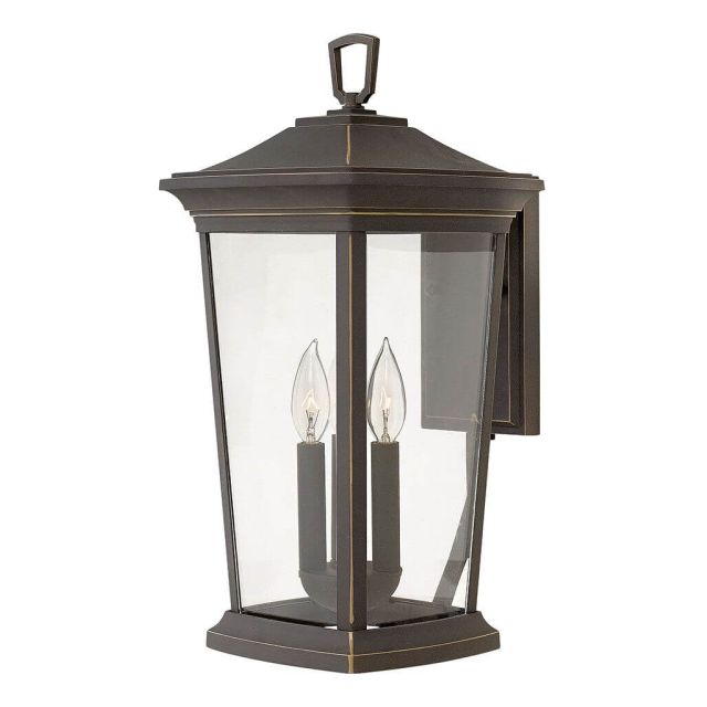 Hinkley Lighting Bromley 3 Light 19 inch Tall Outdoor Wall Mount Lantern in Oil Rubbed Bronze with Clear Glass 2365OZ
