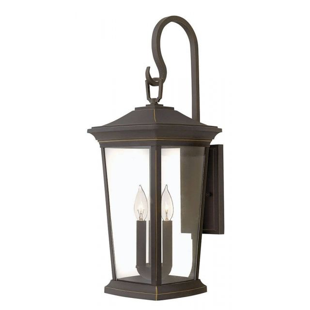 Hinkley Lighting Bromley 3 Light 25 inch Tall Extra Large Outdoor Wall Mount Lantern in Oil Rubbed Bronze with Clear Glass 2366OZ