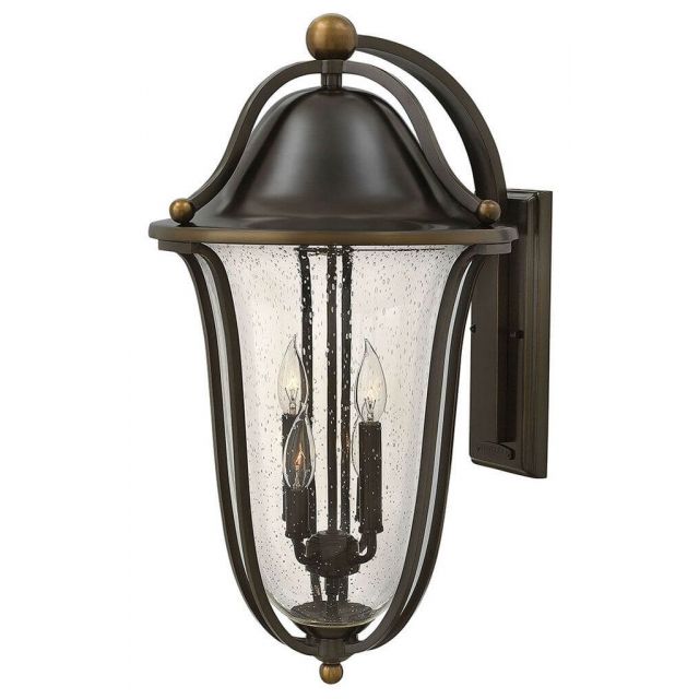 Hinkley Lighting Bolla 4 Light 26 inch Tall Extra Large Outdoor Wall Mount Lantern in Olde Bronze with Clear Seedy Glass 2649OB