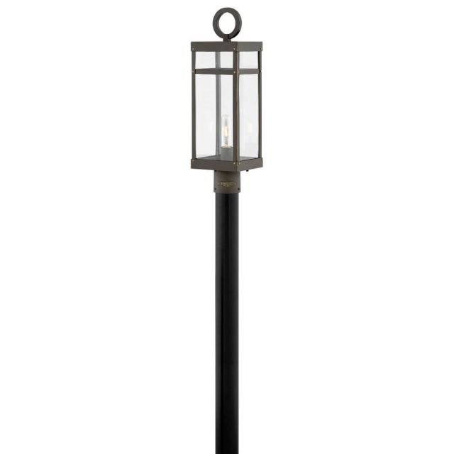 Hinkley Lighting Porter 1 Light 23 inch Tall Medium LED Outdoor Post Mount Lantern in Oil Rubbed Bronze with Clear Glass 2801OZ-LL