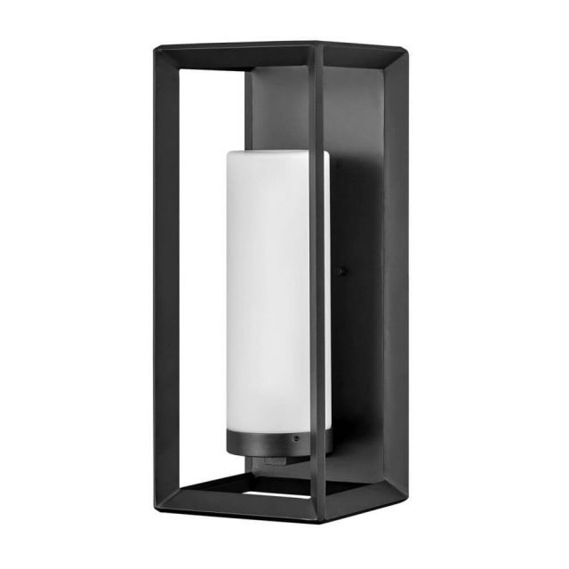 Hinkley Lighting 29309BGR Rhodes 1 Light 22 Inch Tall Outdoor Wall Light in Brushed Graphite with Etched Opal Glass