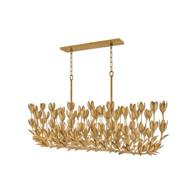 Hinkley Lighting 30015BNG Flora 10 Light 60 inch Linear Light in Burnished Gold