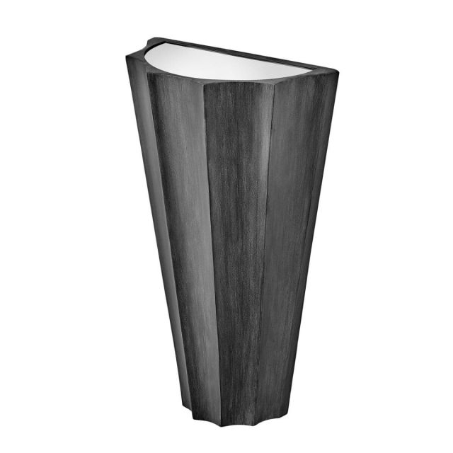 Hinkley Lighting Gia 2 Light 17 inch Tall LED Wall Mount in Brushed Graphite with Etched Lens Glass 34092BGR
