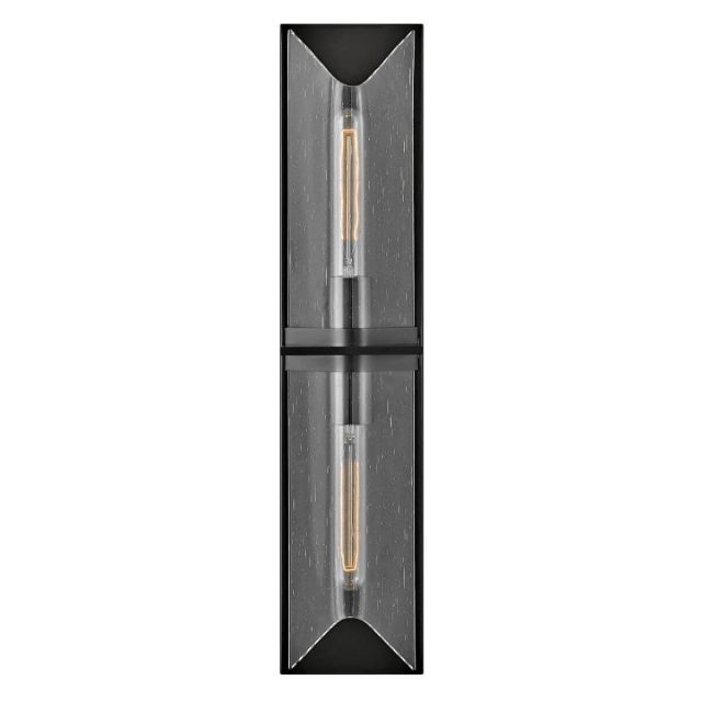 Hinkley Lighting 50712BX Astoria 2 Light 5 inch Vanity Light in Black Oxide with Clear Seedy Glass