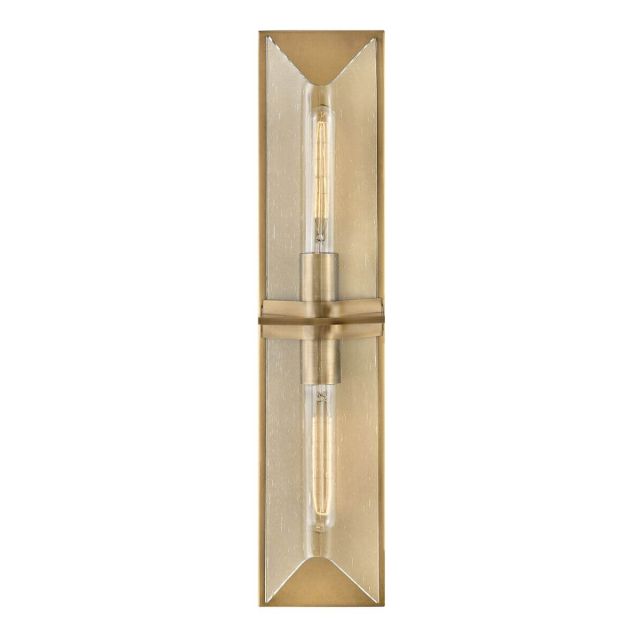 Hinkley Lighting 50712HB Astoria 2 Light 5 inch Vanity Light in Heritage Brass with Clear Seedy Glass